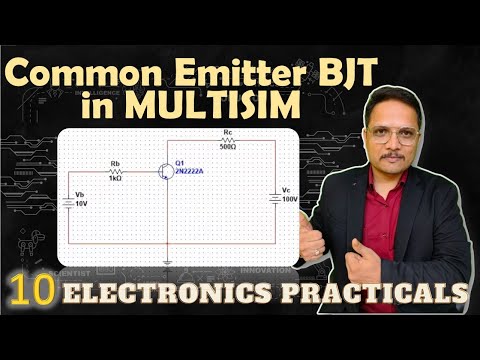 Common Emitter Characteristics of NPN Transistor in Multisim Mutisim BasicElectronics
