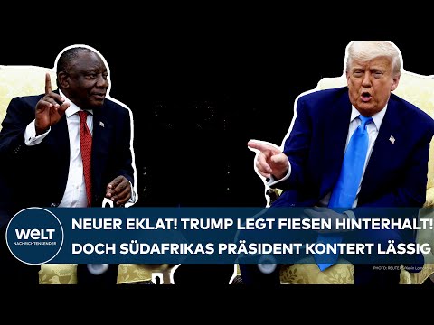 USA: Eklat! Donald Trump legt fiesen Hinterhalt! Doch Südafrikas Präsident Ramaphosa kontert lässig!