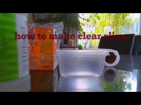 How to make clear slime fast and easy!!!
