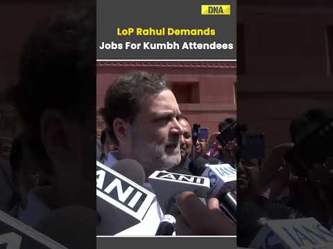 Lok Sabha: Rahul Gandhi Demands Job Opportunities For Mahakumbh Attendees #loksabha #rahulgandhi