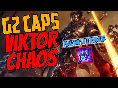 G2 Caps Plays Viktor Mid vs Miss Fortune  - Challenger Gameplay - New Items - Season 11