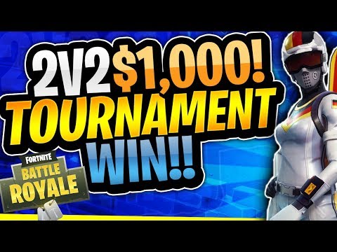 2v2 $1000 Fortnite Tournament Win! (Fortnite Battle Royale)
