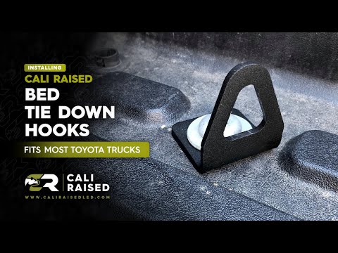 How to Install Bed Tie Down Hooks for Toyota Tacoma & Tundra | Cali Raised