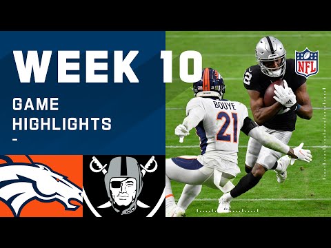 Broncos vs. Raiders Week 10 Highlights | NFL 2020