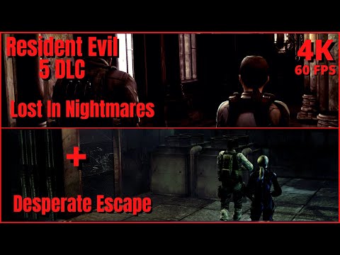 Resident Evil 5 DLC - Lost In Nightmares + Desperate Escape - Walkthrough (No Commentary) 4K PC