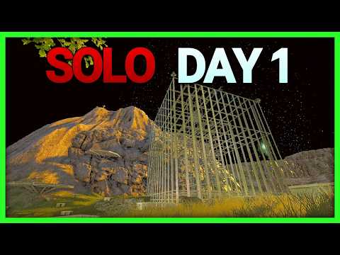 DAY 1 SOLO Claiming The OP CAVE | Solo Fusion Ark PVP