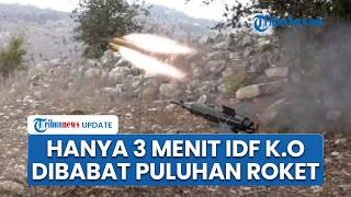 Hanya 3 Menit Hizbullah Buat IDF Keok, Puluhan Roket Bergantian Hujani Posisi Tentara Israel & Barak