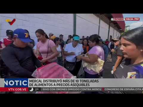  municipio Fernández Feo, estado Táchira, Mercal distribuyó más de 10 toneladas de alimentos 
