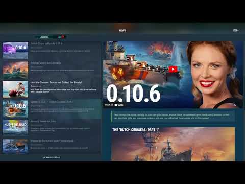 World of Warships: New 0.10.6 "Dutch Cruisers: Part 1