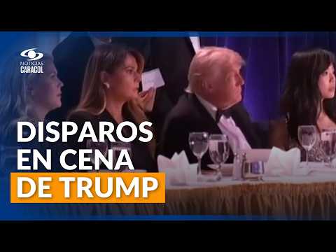 Evacúan a Donald Trump y a su esposa de reunión tras reportes de disparos en Washington