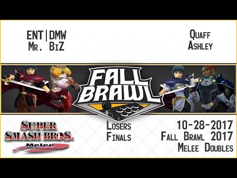 Fall Brawl 2017: ENT | DMW + Mr. BiZ vs. Quaff + Ashley - SSBM Doubles Losers Finals