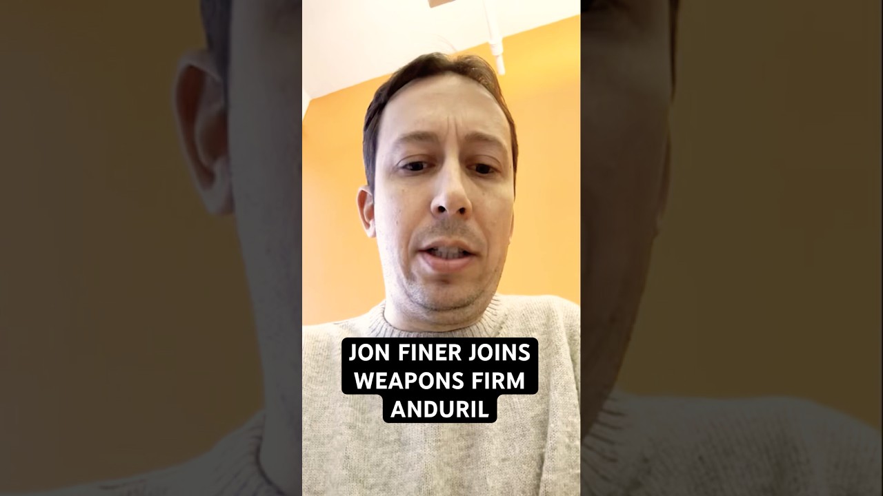 TRANSPARENCY ALERT: JON FINER JOINS WEAPONS FIRM AUNDURIL