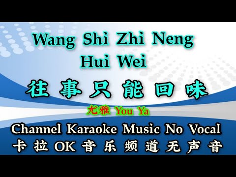 Wang Shi Zhi Neng Hui Wei  往事只能回味 ~~ 尤雅 You Ya ~~ karaoke mandarin no vocal