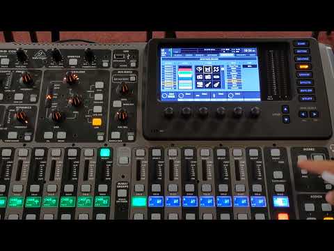 How to Save a Scenes on the Behringer X32 Mixing Desk
