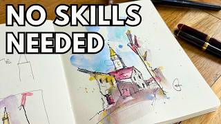 How To Sketch A Scene In 5 Steps | Easy Urban Sketching For Beginners