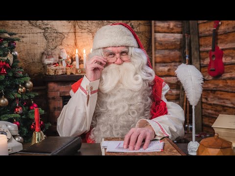 Message du Père Noël pour les enfants 😍🦌🎅🎄 Papa Noël en Laponie Finlande Rovaniemi Santa  Claus