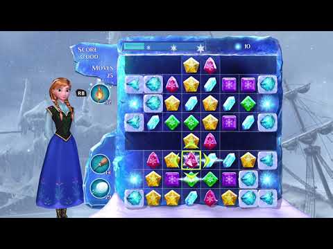 Frozen Free Fall: Snowball Fight Level 265 Walkthrough, No Power Ups
