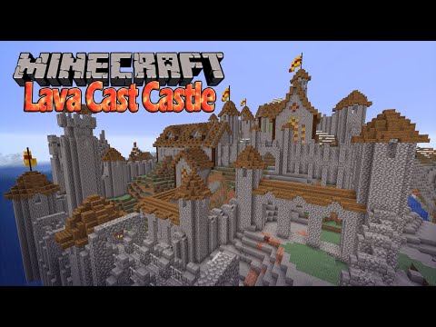Pinkymus - How to LAVA CAST a CASTLE in Minecraft, when you don't want to build it!