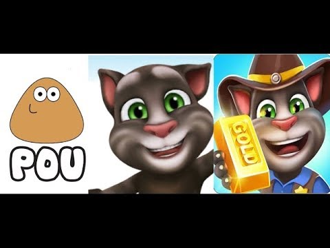 Talking Angela vs My Talking Hank vs Pou Gameplay HD