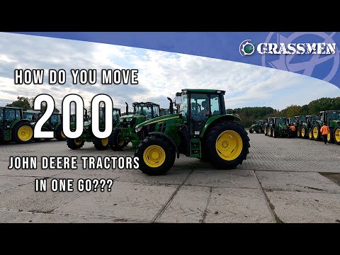 DONKEYCAM - How do you move 200 John Deere tractors in one go???