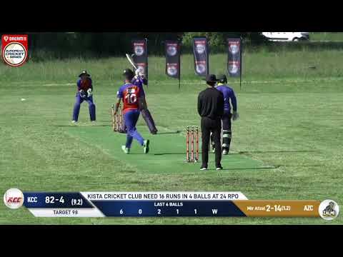 MOM: Q. Afzal - KCC vs AZC | Highlights | Dream11 European Cricket Series Stockholm | ECS 2020