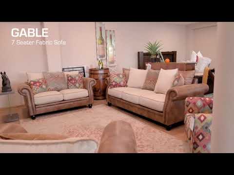 7 Seater Fabric Sofa - Gable | Furniture Palace