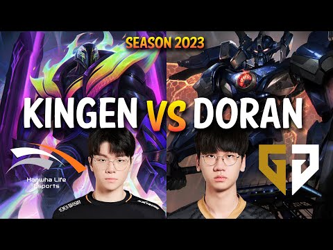 HLE Kingen vs GEN Doran - Kingen K'SANTE vs Doran AATROX Top - Patch 13.16 KR Ranked