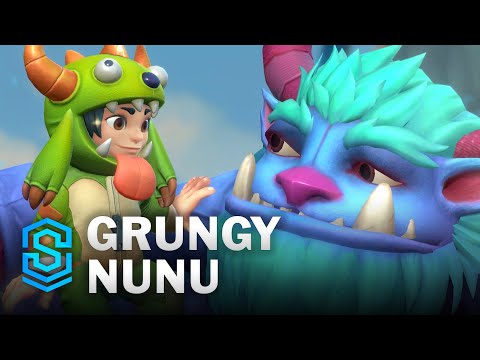 Grungy Nunu Wild Rift Skin Spotlight