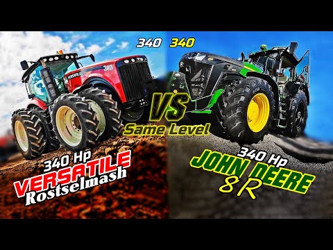 Versatile 340 VS John Deere 8R 340 - (Red VS Green) Which comes first on 340 hp level? [COMPARISON]