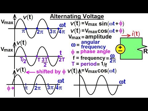 Electrical Engineering: Ch 10 Alternating Voltages & Phasors (1 of 82) Alternating Voltages