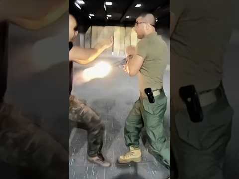 Knife vs Gun Combat | Tactical Disarm Training. #selfdefense #martialarts #combattraining