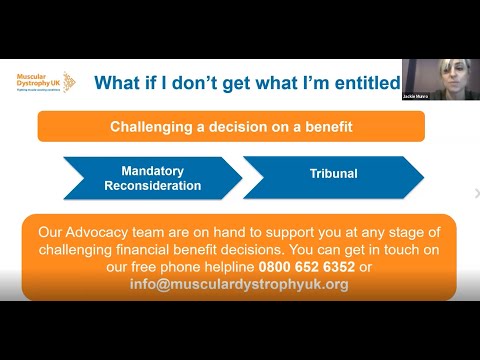 MDUK Muscles Matter 2020 - Accessing financial support seminar