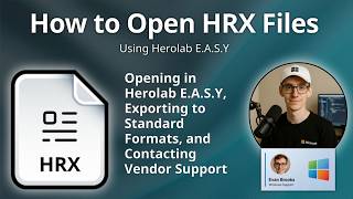 How to Open HRX Files (Herolab E.A.S.Y Document)