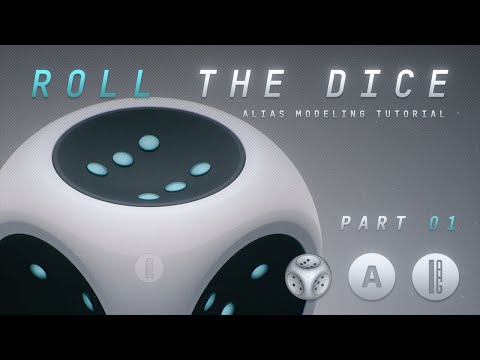 Alias Modeling TUTORIAL - Dice. Part 1