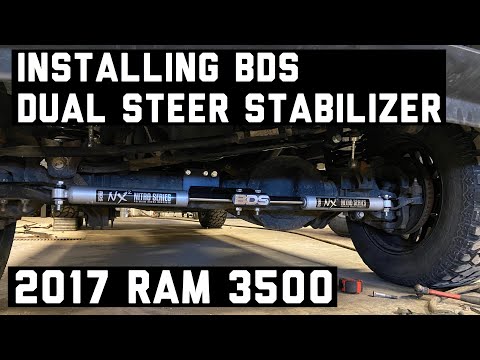How to: installing BDS dual steering stabilizer on 2017 Ram 3500