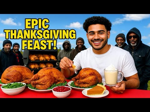 Episches Thanksgiving-Festmahl für Obdachlose!