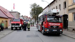 preview picture of video 'Wohnungsbrand Bergstraße Pritzwalk - Person im Haus - 22.09.2013 - Feuerwehr Pritzwalk'