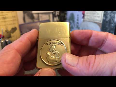 A Pair Of Cleaned Up And Polished Brass Zippo Lighters