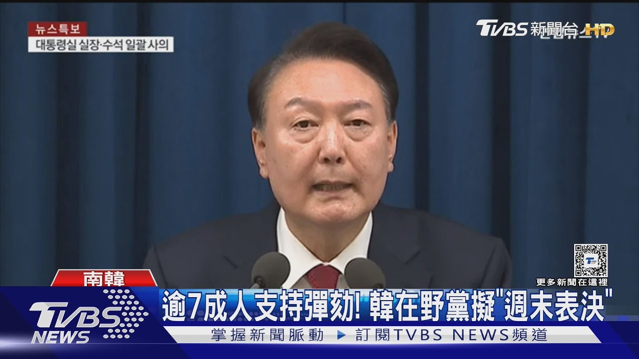 逾7成韓人支持!韓在野黨擬「週末表決」彈劾案 尹錫悅仍神隱