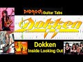 Inside Looking Out - Dokken - Guitar + Bass TABS Lesson