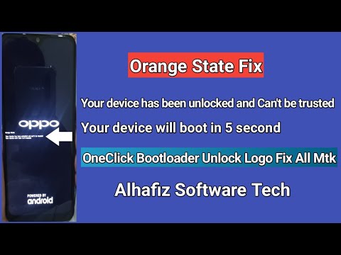 Orange State Fix All Mtk Mobile Oppo Vivo Etc | All Mtk Mobile Bootloader Unlock Logo Fix 100% Work