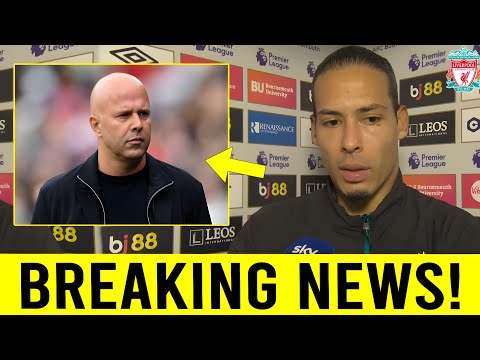 VIRGIL VAN DIJK MAKES BRUTAL STATEMENT ABOUT ARNE SLOT'S POTENTIAL SACKING! LIVERPOOL NEWS