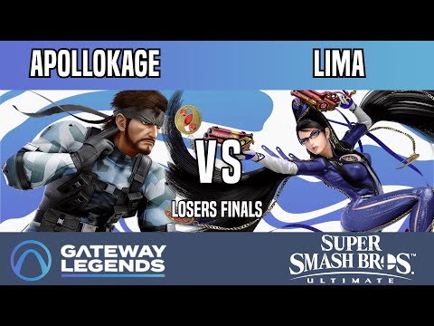 Gateway Legends - Losers Finals - Apollokage(Snake) Vs. Lima(Bayonetta)