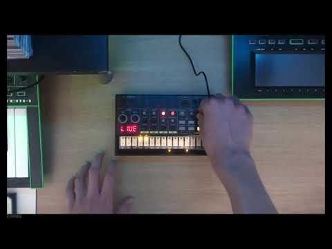 Making techno with the Korg Volca Beats a rainy day