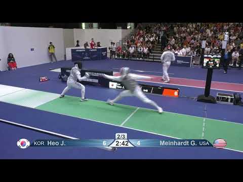 2023 244 T64 17 M F Individual Milano ITA WCH GREEN MEINHARDT USA vs HEO KOR