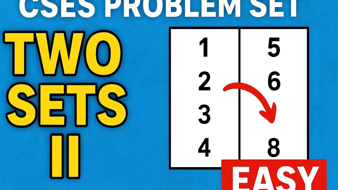 Two Sets II | CSES | Dynamic Programming
