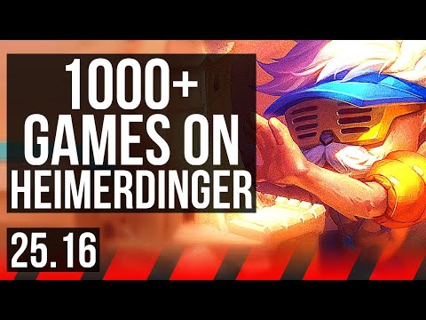 HEIMERDINGER vs VOLIBEAR (TOP) | 1000+ games | KR Master | 25.16