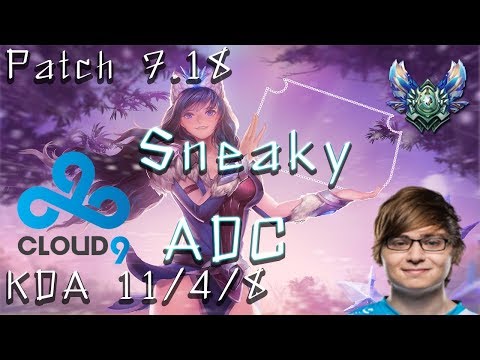 C9 Sneaky Ranked KR  Sivir Vs Xayah Patch 7.18 KDA 11/4/8