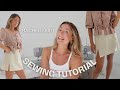 Rachel Skirt Sewing Tutorial Mini Skirt Beginner Friendly With Sewing Pattern