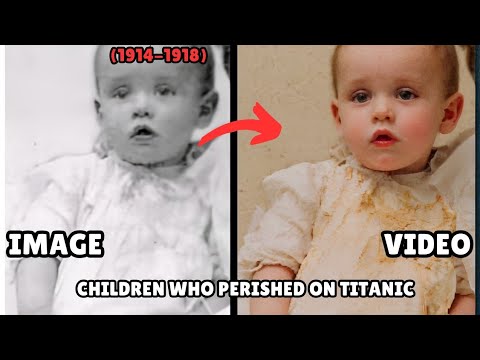 Children Who Perished on Titanic — Their Real Faces and Untold Stories brought to life 